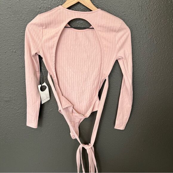 NWT Revolve x Privacy Please Richmond Bodysuit in Ballet Pink | Size XXS - Picture 8 of 11